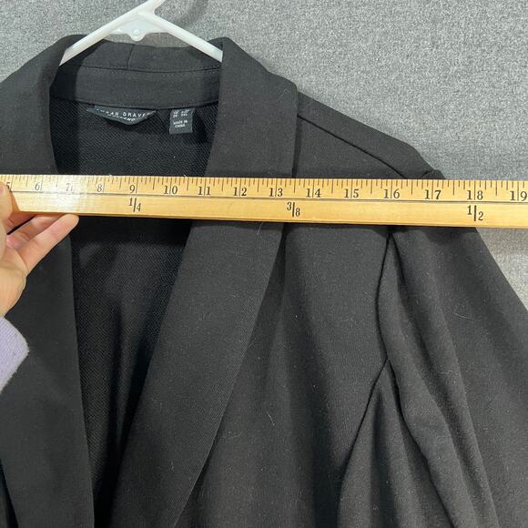 Susan Graver Weekend Regular Marina Knit Blazer Black, Size 3X - Picture 6 of 9